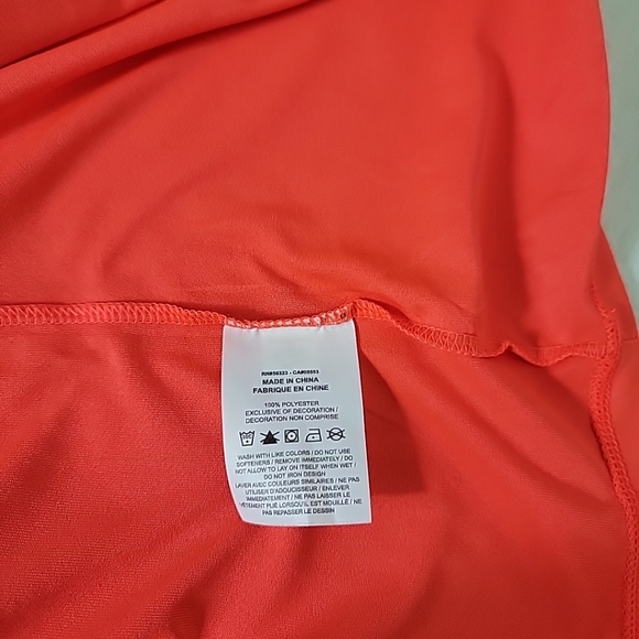 The Nike Tee Dri-Fit Men's Orange Short Sleeve Pullover T-Shirt, 2X - Picture 7 of 7